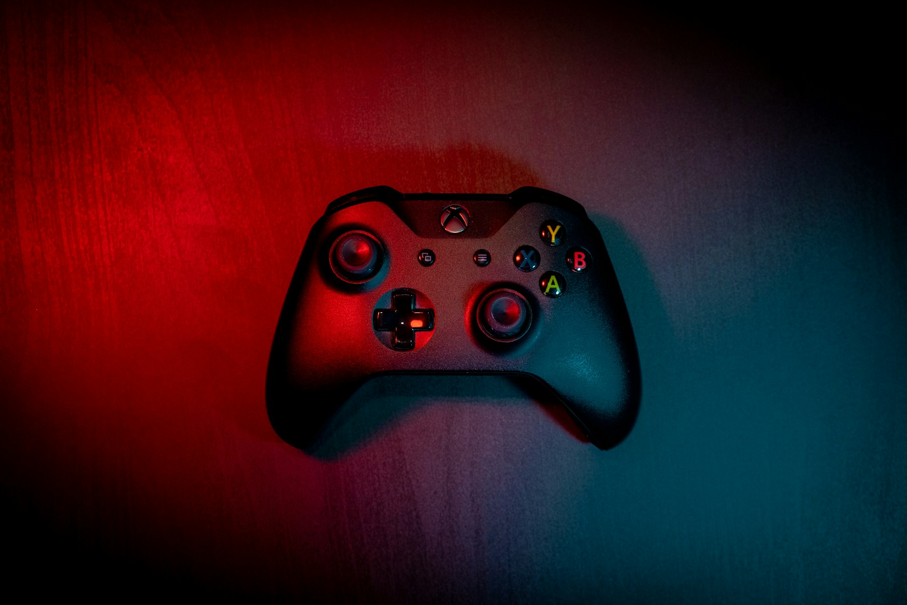 Close-up of an Xbox Series controller on a desk